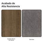 Kit 2 Sillas de Comedor Madesa 4256 Silver