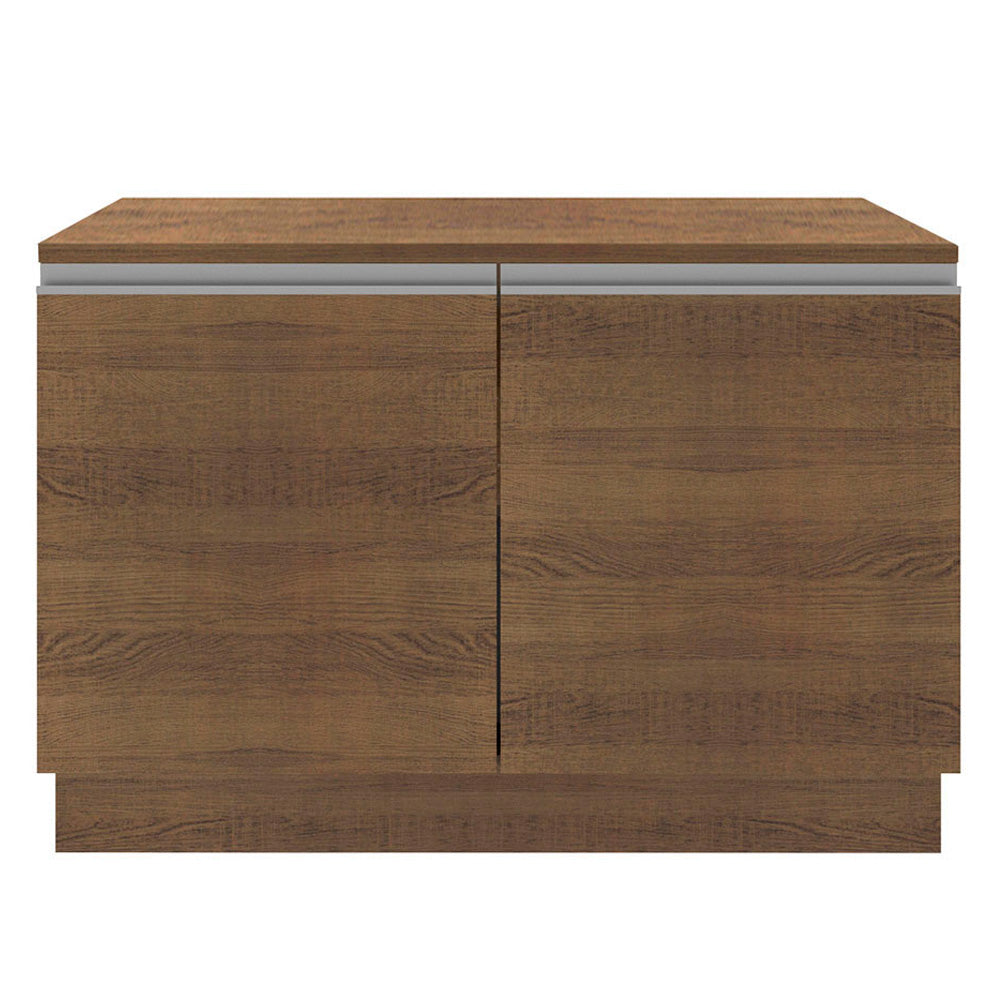 Mueble de Cocina Bajo Glamy 1.20 m 2 Puertas con Encimera Marrón