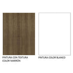 Mueble de Cocina Superior Agata 1.20 Metros 2 Puertas Marrón/Blanco