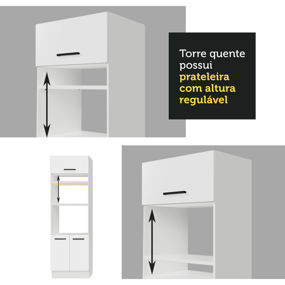 Cocina Integral Agata 2.90 Metros Blanco 01