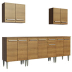 Cocina Integral Emilly King 2.30 Metros Marrón