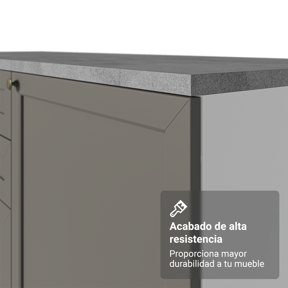 Cocina Integral Vik 1.80 Metros Blanco/Gris 01