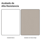 Conjunto de Mueble para Baño Agata 1.20 m 3 Puertas 3 Cajones Blanco/Crema