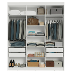 Closet Venus 6 Puertas 4 Cajones 2 Espejos Blanco
