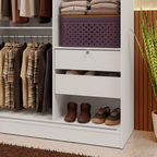 Closet Max 2 Puertas Corredizas con Espejos Blanco 183 cm x 119 cm x 54 cm