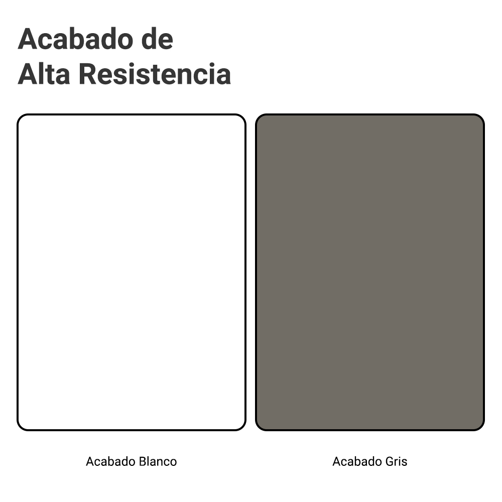 Mueble de Cocina Bajo Vik 80 cm 2 Puertas Blanco/Gris