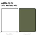 Mueble de Cocina Bajo Vik 80 cm 2 Puertas Blanco/Verde