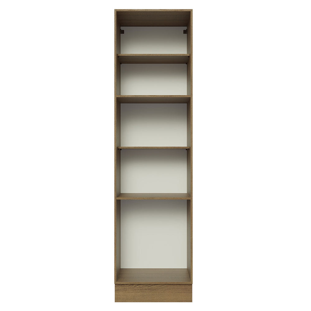 Mueble de Cocina Armario Vertical Glamy 3 Puertas Marrón
