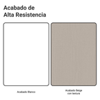 Mueble de Cocina para Nevera Agata 1 Puerta Abatible Blanco/Crema