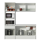 Cocina Integral Diamante Pop 1.80 m con Encimera Blanco