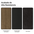 Juego de Comedor Sintra con 6 Sillas - Tablero de Madera y Cristal Marrón/Negro/Oxford