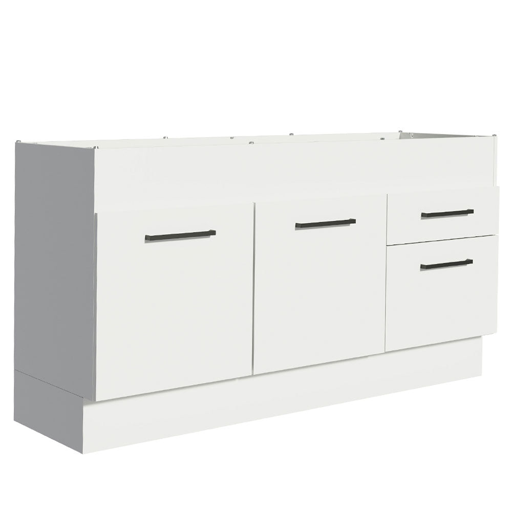 Mueble de Cocina Bajo Agata 1.50 m 2 Puertas 2 Cajones Blanco