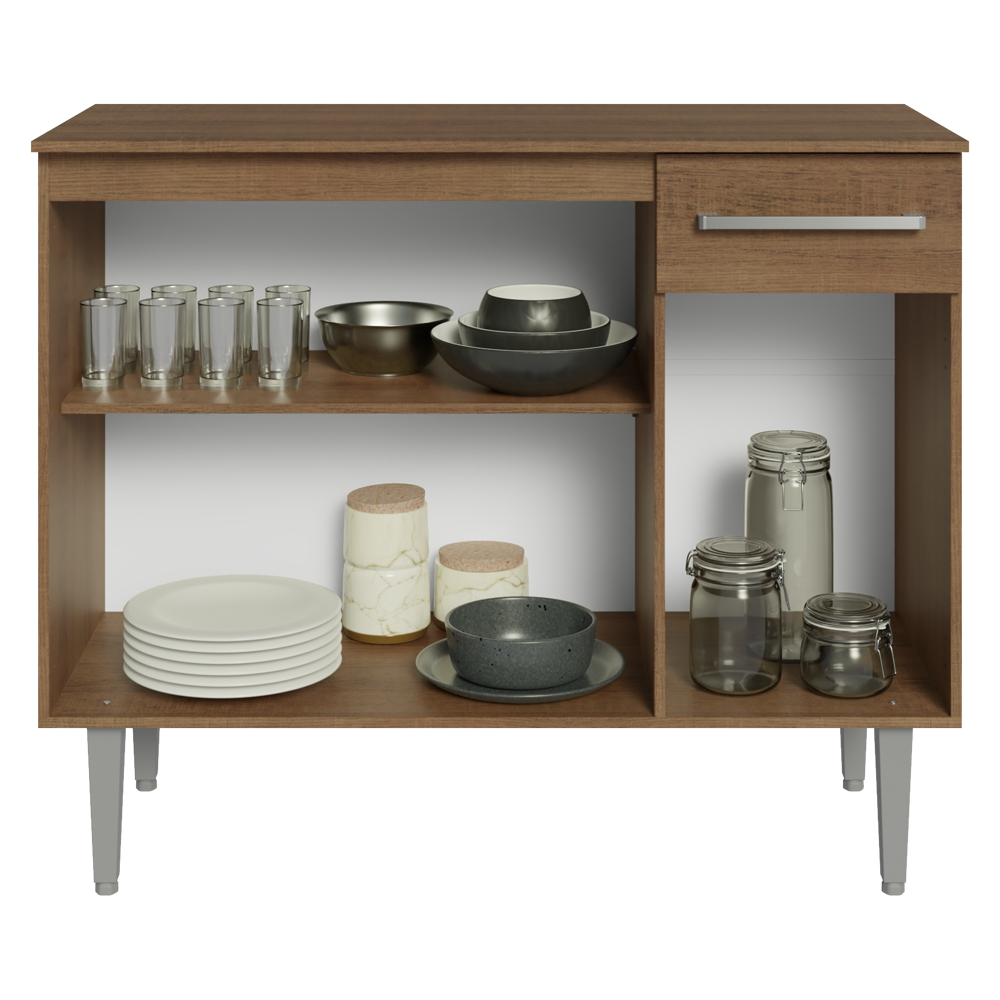 Buffet Aparador Vajillero Madesa 105 cm Marrón