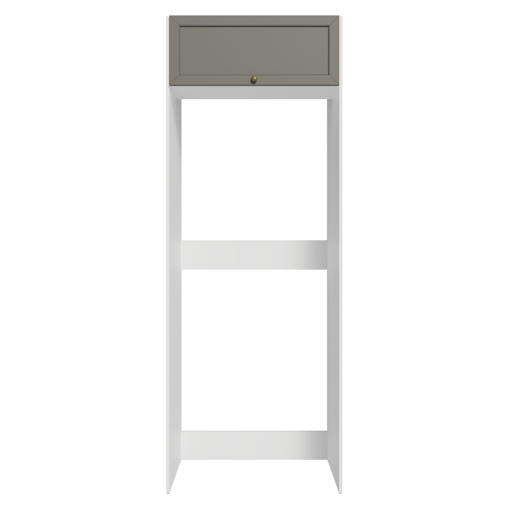 Mueble de Cocina para Nevera Vik 1 Puerta Abatible Blanco/Gris