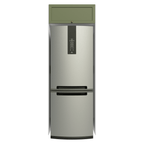 Mueble de Cocina para Nevera Vik 1 Puerta Abatible Blanco/Verde