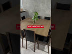 Juego de Comedor Marisa con 8 Sillas Marrón/Negro