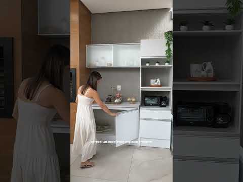 Cocina Integral Topazio 1.80 m con Encimera Blanco