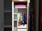 Clóset Reno 3 Puertas Corredizas 1 Espejo Marrón/Blanco 180 cm x 205 cm x 54 cm