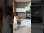 Cocina Integral Diamante 1.80 m con Encimera Blanco