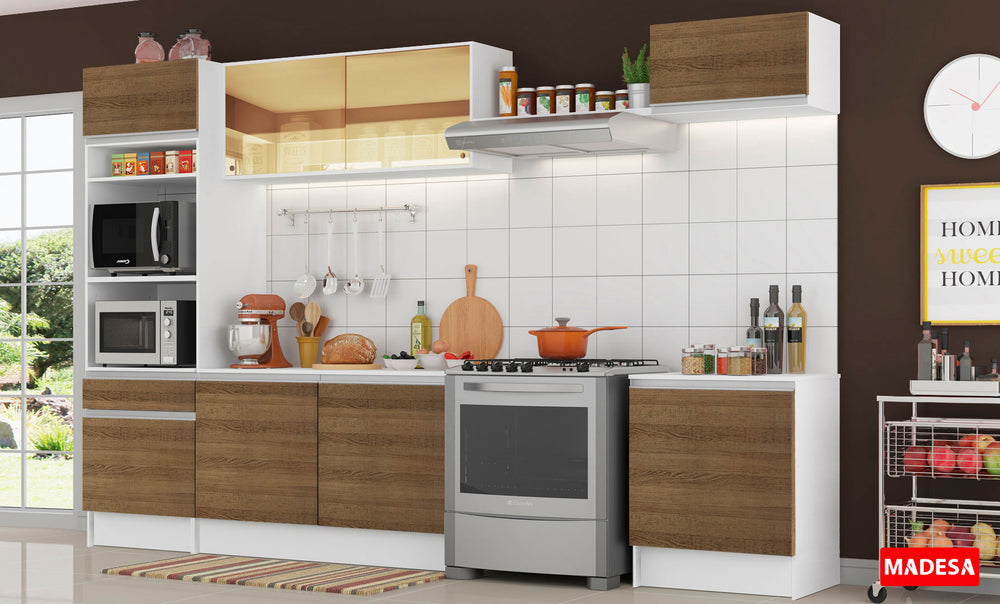 Kit Mueble de Cocina Superior y Mueble Bajo Topazio 60 cm